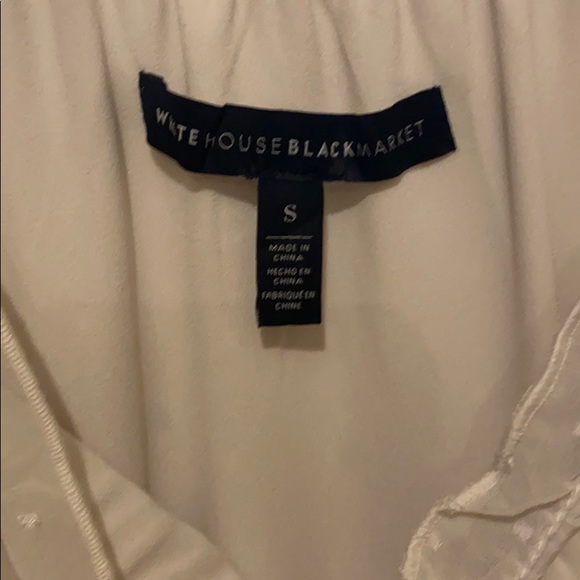 WHBM Cream Blouse Top - Picture 2 of 4